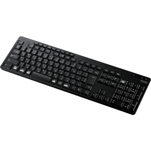 ELECOM フルキーボード Bluetooth 静音設計 抗菌 ブラック [TK-FBM118SKBK] TKFBM118SKBK 販売単位：1 送料無料
