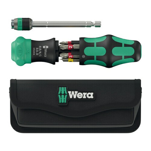 Wera ラチェット式ドライバー クラフトフォーム コンパクト 25 RA-R ポーチ付き [051515] 051515 販売単位：1 送料無料
