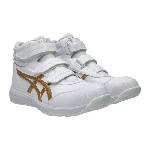 ASICS ウィンジョブ CP312 ホワイト×ピュアゴールド 30.0cm [1273A111.100-30.0] 1273A111.10030.0 販売単位：1 送料無料