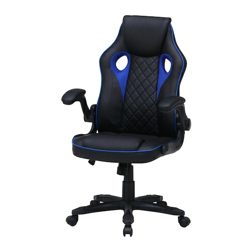 不二貿易 ゲーミングチェアシグナル ブルー [15508] 15508 販売単位：1 送料無料｜ルーペスタジオ