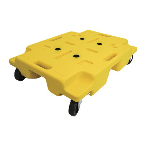エクソム スタッキング式平台車 カサネル 4560F(イエロー) 600&times;450 [4560F-YE] 4560FYE 販売単位：1 送料無料｜ルーペスタジオ