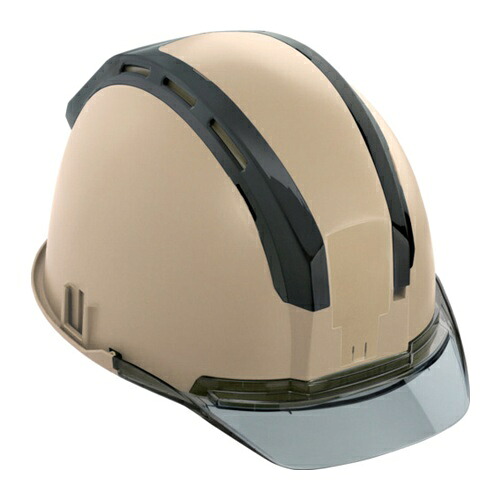 タジマ ヘルメット セフメット(セフ取付溝付ヘルメット) アースブラウン スモーク [HSEBCSB] HSEBCSB 販売単位：1 送料無料