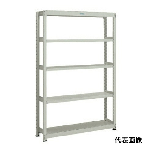 TRUSCO トラスコ中山 スチールラック M2型軽中量棚 860X600XH1200 5段 単体 ネオグレー [M2-4365 NG] 販売単位：1 送料無料
