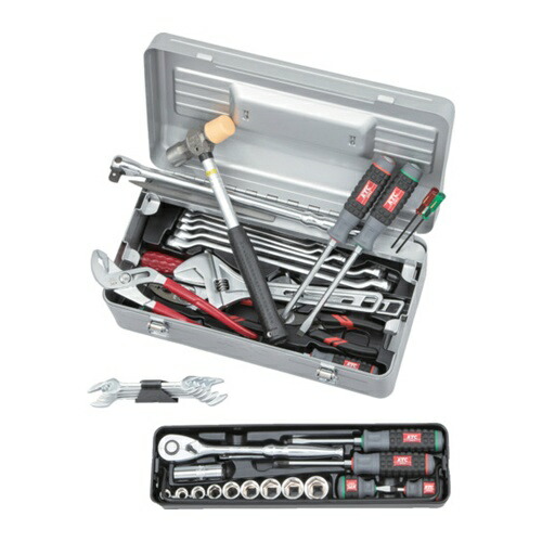 KTC 工具セット(片開きメタルケースタイプ)[44点] [SK4442S] SK4442S 販売単位：1 送料無料