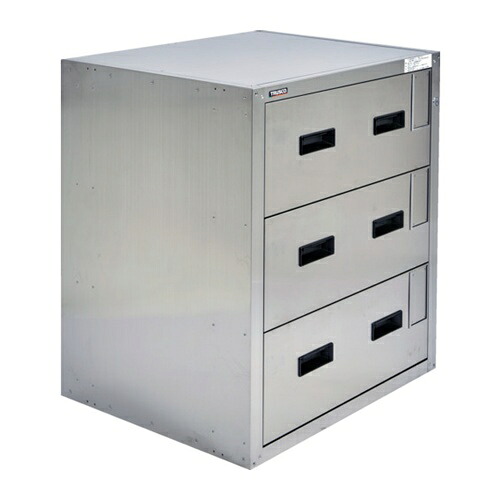 TRUSCO トラスコ中山 耐震薬品庫 705X600XH800 3段引出型 [SYW-3N] SYW3N 販売単位：1 送料無料