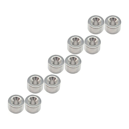 TRUSCO トラスコ中山 まとめ買い ネオジム丸形磁石 皿ねじ穴付 外径15mmX10mm M4 10個入 [T15R10-M4-10P] T15R10M410P 販売単位：1 送料無料