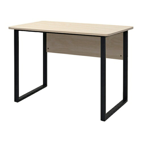 TRUSCO トラスコ中山 平机 木目天板黒脚 W1000×D600×H700mm [TRLD1060-NAA] TRLD1060NAA 販売単位：1 送料無料