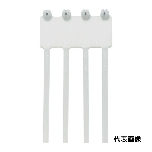 TY-Rap マーキングタイ 識別タグ付き 標準 ナチュラル色 ラベル寸法63.1×27mm 幅4.8×長さ184mm 50本入り [TY546MF] TY546MF 販売単位：1 送料無料