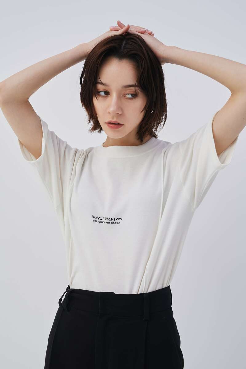 大人気✨Maison Margiela Tシャツ 点字刺繍 ナンバリングロゴ 白 秋田