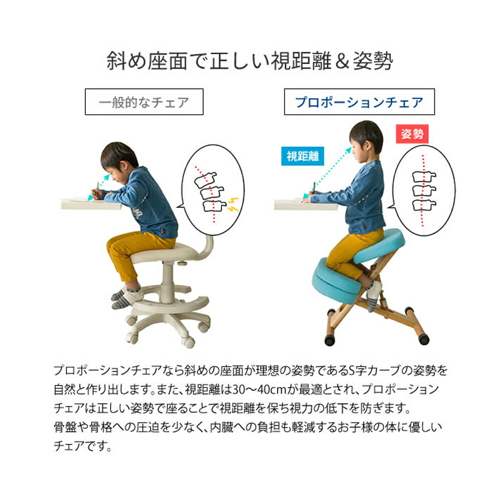 正しい姿勢で座れる 子供 椅子 勉強机に 3つセット