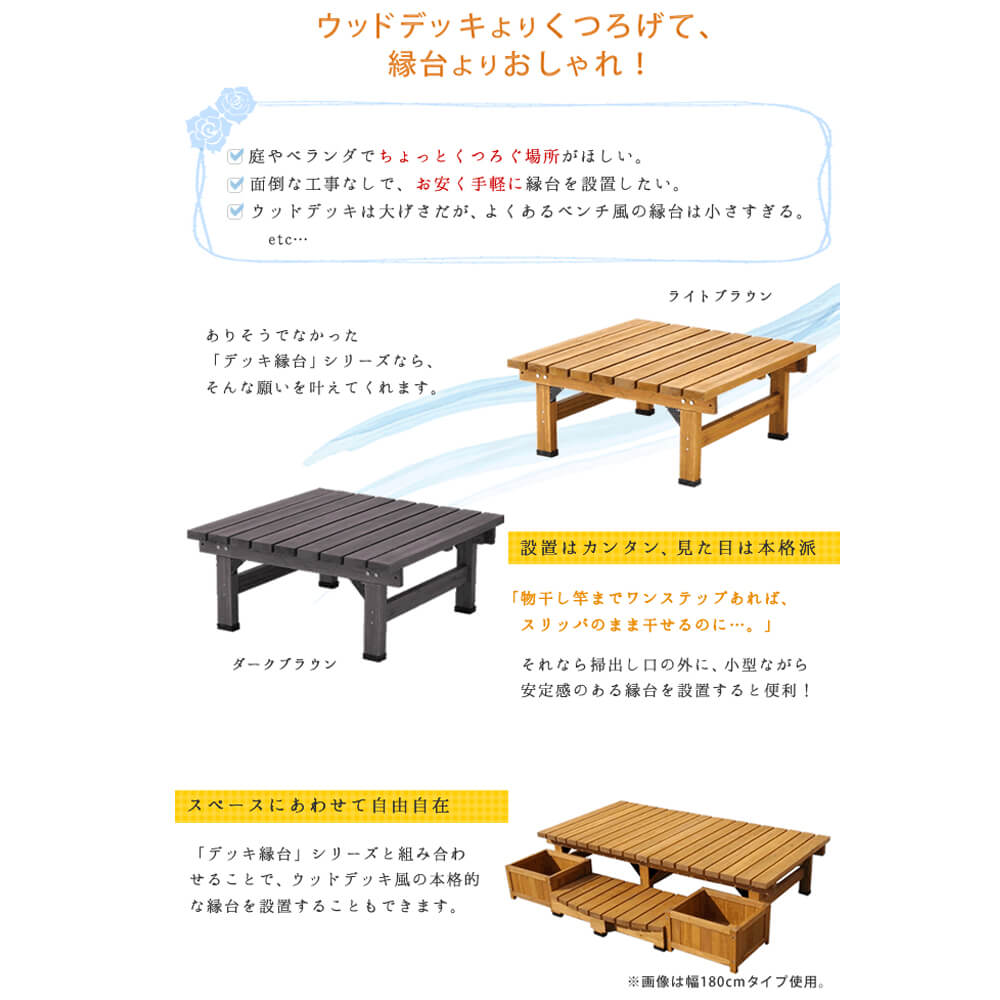 独創的 楽天市場 デッキ縁台 送料無料 木製 ステップ 天然木製 ウッドデッキ ガーデンベンチ ガーデンチェア 庭 送料無料 アンココン Uncocon 数量限定 特売 Www Hotrade Com Mx