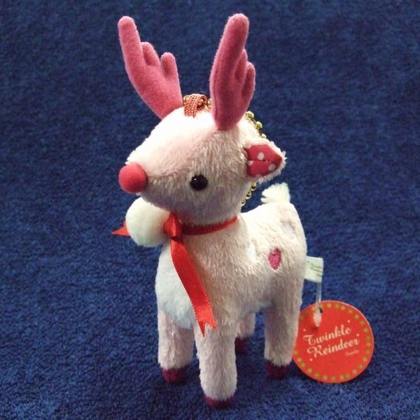 トナカイ茶色いぬいぐるみ 赤い鼻 鈴付き激レア売ってない19.5cmまあきれい トナカイ ぬいぐるみ 44cm - メルカリ