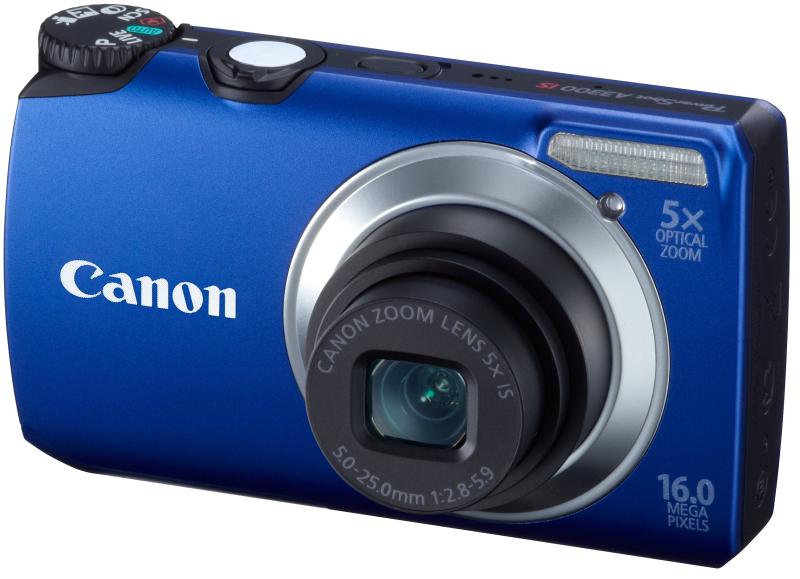 【中古】Canon デジタルカメラ PSA3300ISブルー PSA3300IS(BL) 1600万画素 光学5倍ズーム 3.0型液晶