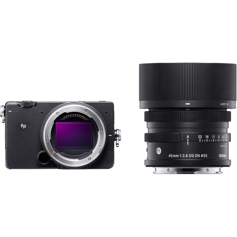【中古】シグマ(Sigma) SIGMA フルサイズミラーレス一眼カメラ fp & 45mm F2.8 DG DN kit ブラック 937317当店保証30日間 人気モデル 高画質 売れ筋