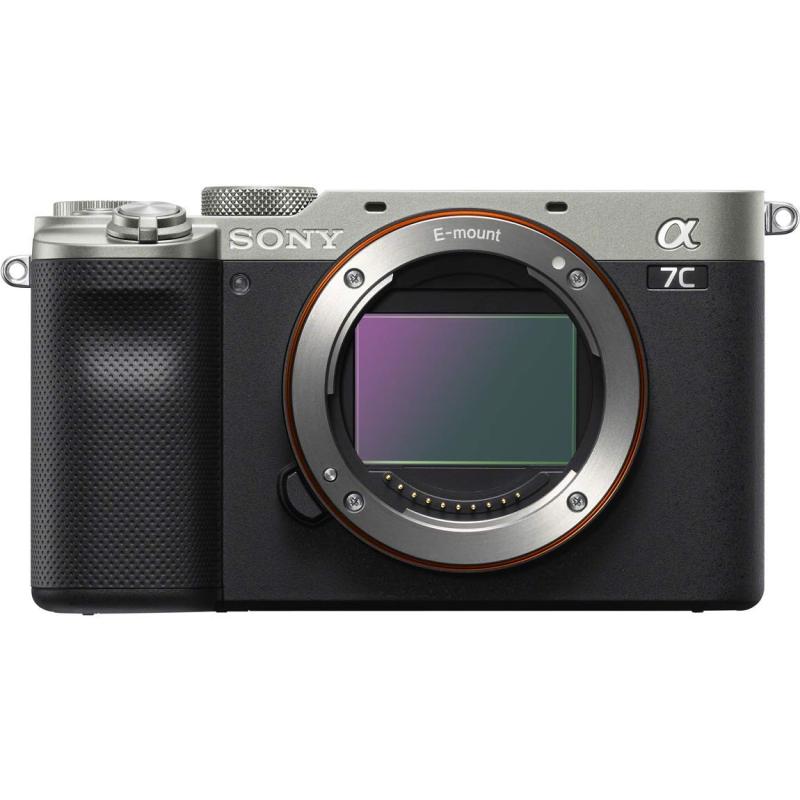 【中古】SONY(ソニー) フルサイズ 銀鏡受け答え一眼写真機 α7C 上半身(水晶体なし) しろがね色 ILCE-7C S当店引き請ける30昼日なか 一般受け真似形 高画質 売れ筋