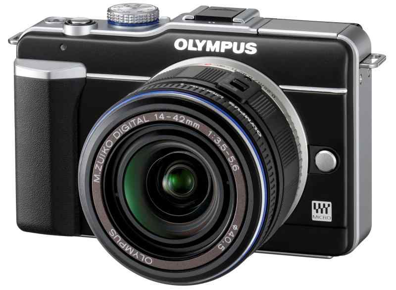 【中古】OLYMPUS ミラーレス一眼 PEN E-PL1レンズキット ブラック E-PL1 LKIT BLK