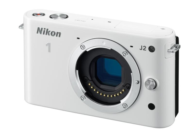 【中古】Nikon 鏡鑑受け答え一眼 Nikon 1 J2 上半身 白いこと N1J2WH