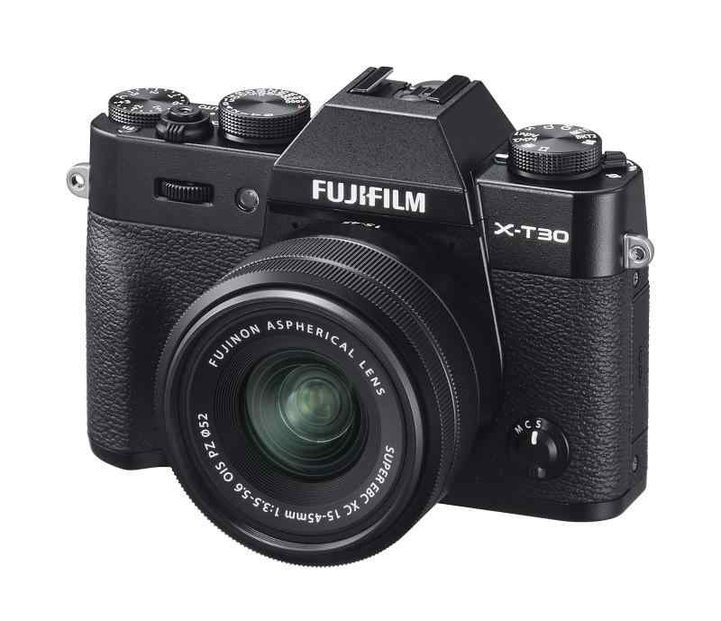 【中古】富士フイルム(FUJIFILM) ミラーレス一眼カメラ X-T30XCレンズキット ブラック X-T30LK-1545-B