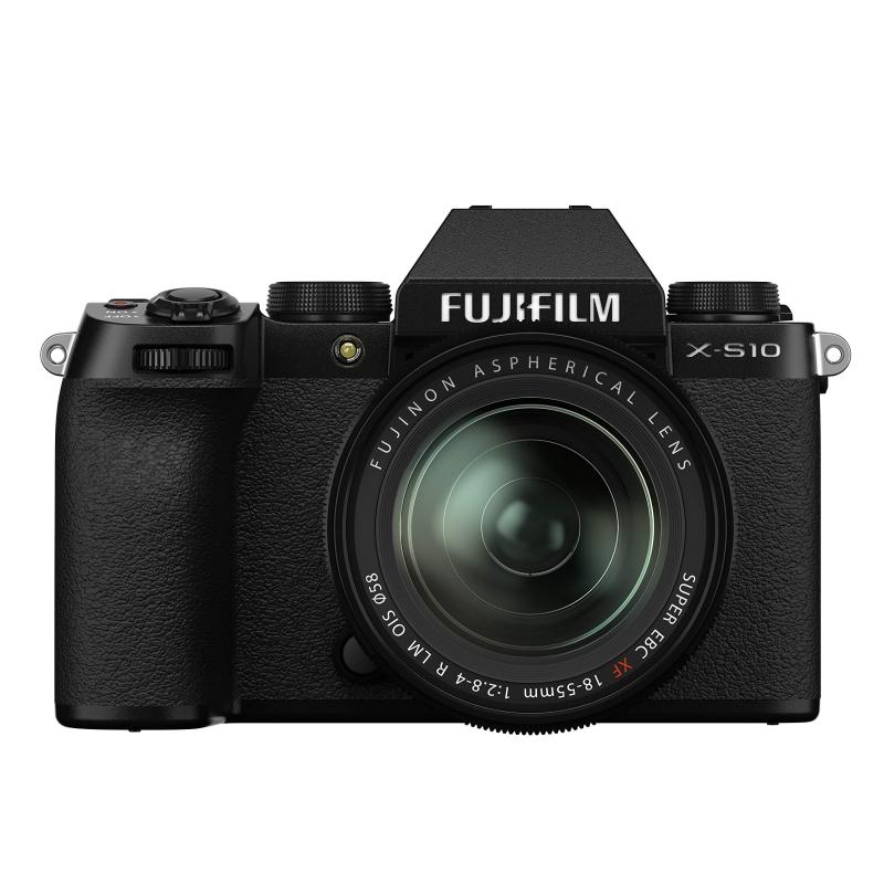 【中古】富士フイルム(FUJIFILM) ミラーレスデジタルカメラ X-S10 レンズキット(XF18-55) F X-S10LK-1855 ブラック