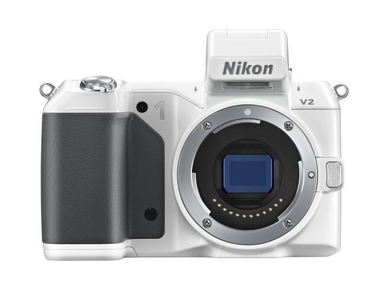 【中古】Nikon 鏡鑑受け答え一眼 Nikon 1 V2 上半身 白いこと N1V2WH