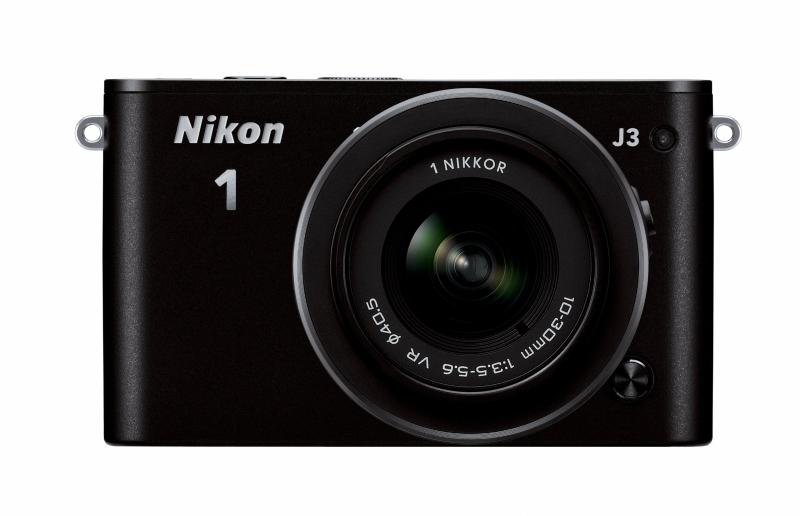 【中古】Nikon 鏡鑑受け答え一眼 Nikon 1 J3 上半身 黒いこと N1J3BK