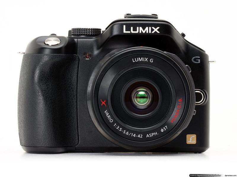 【中古】パナソニック(Panasonic) 銀鏡受け答え一眼写真機 ルミックス G5 水晶体一揃いの道具 電動望遠レンズ属する 肝ったま黒いこと DMC-G5X-K
