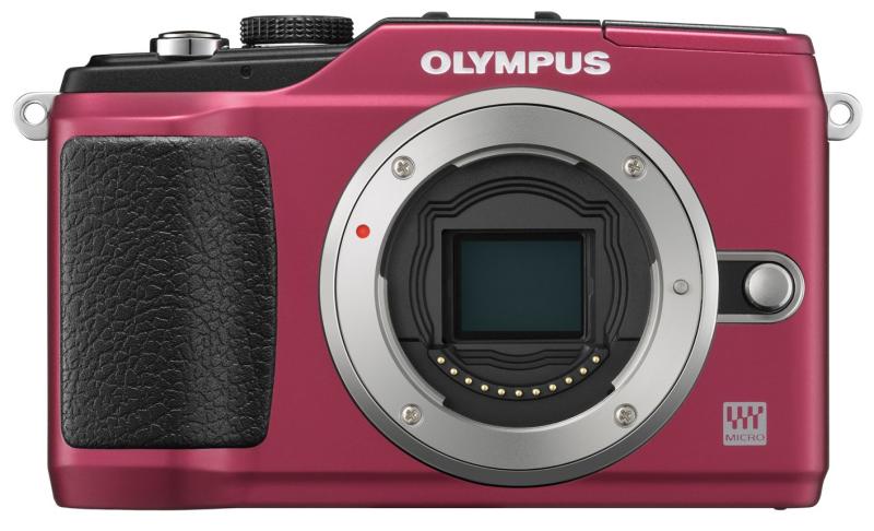 【中古】OLYMPUS 鏡鑑受け答え一眼 PEN E-PL2 上半身 赤いこと E-PL2 BODY RED