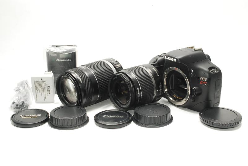 【中古】Canon デジタル一眼レフカメラ EOS Kiss X4 ダブルズームキット KISSX4-WKIT|京都LaVIE店