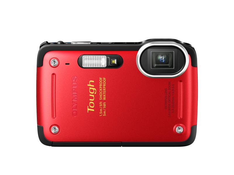 【中古】OLYMPUS デジタル写真機 STYLUS TG-625 赤いこと 1200万絵素 後押し照らしだす型CMOS 雨合羽5m 耐落下ぼうぜん自失1.5m 耐低温-10℃の手ごわい動作 光学5倍望遠レンズ iHS科学技術 3.0型LCD 広角28粍 TG-625 RED