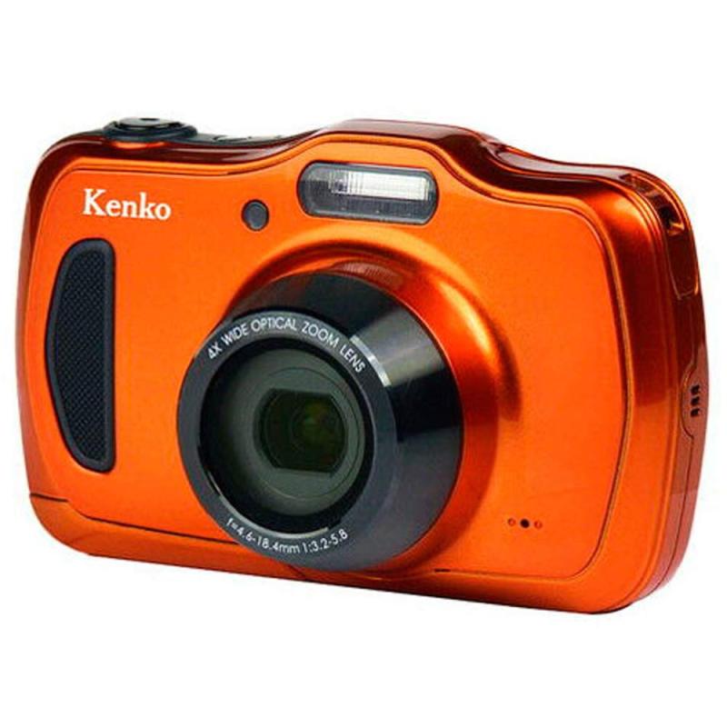 【中古】Kenko デジタルカメラ DSC200WP 防塵・防水 IP58 2016万画素 光学4倍ズーム 1m耐衝撃 オレンジ 438589