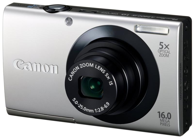 【中古】Canon デジタル写真機 PowerShot A3400IS しろがね色 光学5倍望遠レンズ タッチパネル PSA3400IS(SL)
