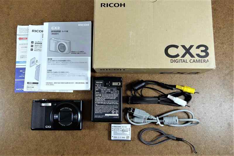 【中古】RICOH デジタル写真機 CX3 黒いこと CX3BK