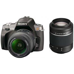 【中古】SONY デジタル一眼レフカメラ α330 ダブルズームレンズキット ブラック DSLRA330Y
