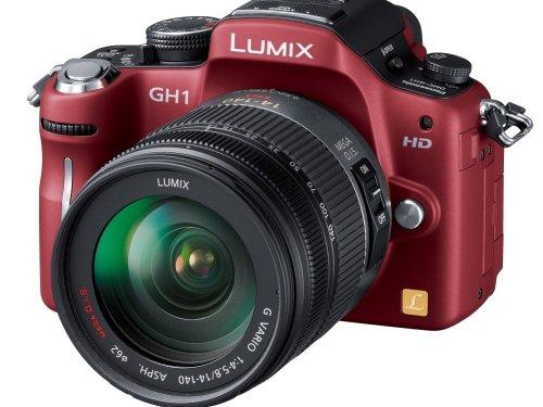 【中古】パナソニック デジタル一眼写真機 LUMIX GH1 レンズキットコンフォートレッド DMC-GH1K-R