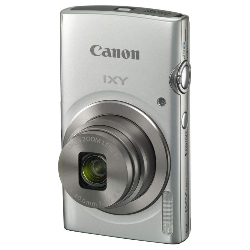 【中古】Canon デジタル写真機 IXY 180 しろがね色 光学8倍望遠レンズ IXY180SL