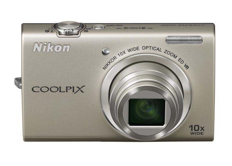 【中古】Nikon デジタル写真機 COOLPIX (クールピクス) S6200 プラチナしろがね色 S6200SL