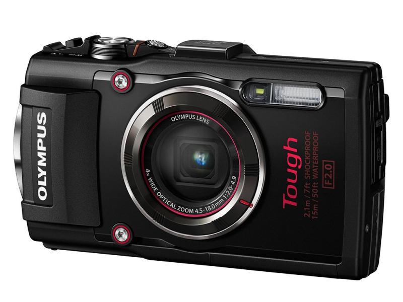 【中古】OLYMPUS デジタル写真機 STYLUS TG-4 Tough 黒いこと 1600万絵素CMOS F2.0 15m 雨合羽 100kgf耐荷重 GPS+陰電子羅針盤\u0026amp;内蔵Wi-Fi TG-4 BLK
