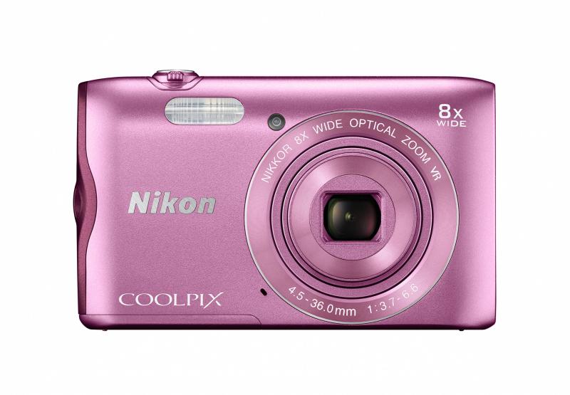 【中古】Nikon デジタル写真機 COOLPIX A300 光学8倍望遠レンズ 2005万絵素 サクラ色 A300PK