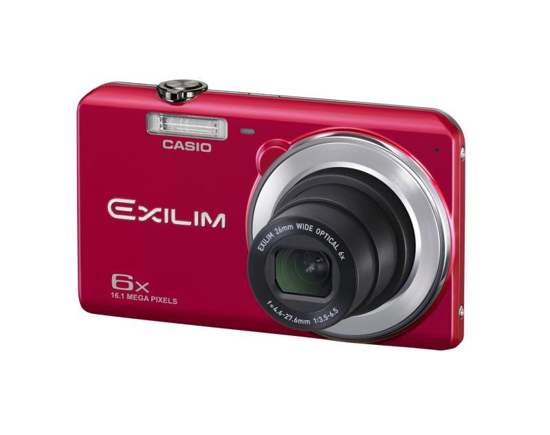 【中古】CASIO デジタル写真機 EXILIM EX-ZS27RD 広角26粍 光学6倍望遠レンズ 割り増し金オート 1610万絵素 赤いこと