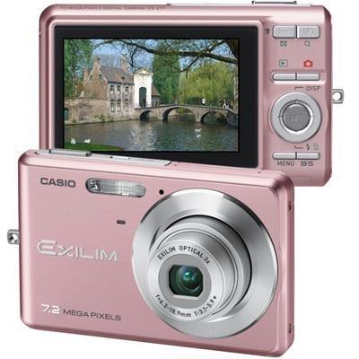 【中古】カシオ Exilim EX-Z77 7.2MP デジタル写真機 3倍手ぶれ押しとどめる光学望遠レンズ付き添い人(サクラ色)