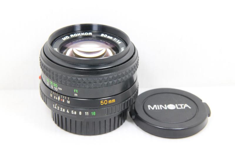 【中古】MINOLTA ミノルタ MD ROKKOR 50mm F1.4当店保証30日間 人気モデル 高画質 売れ筋|京都LaVIE店