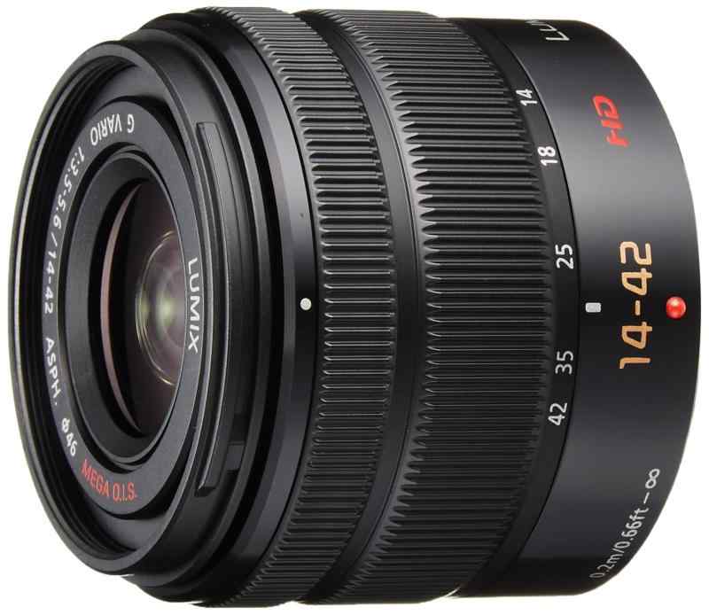 【中古】パナソニック 標準ズームレンズ マイクロフォーサーズ用 ルミックス G VARIO 14-42mm/F3.5-5.6 II ASPH./MEGA O.I.S. ブラック H-FS1442A-K