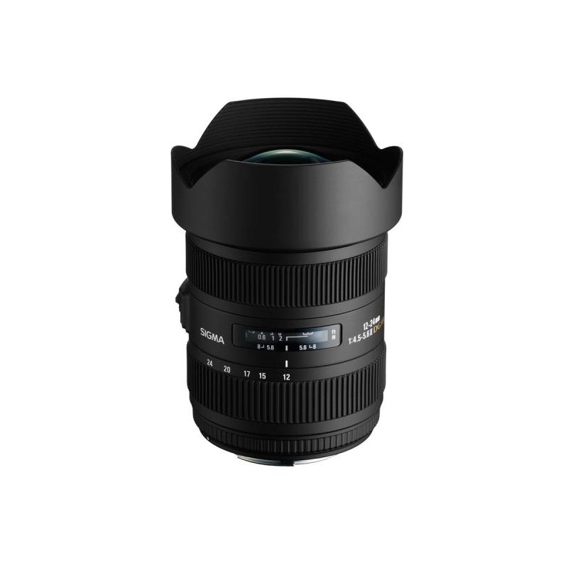 【中古】SIGMA 広角望遠レンズ 12-24粍 F4.5-5.6IIDG HSM キヤノン用 フルサイズ相応う 204549