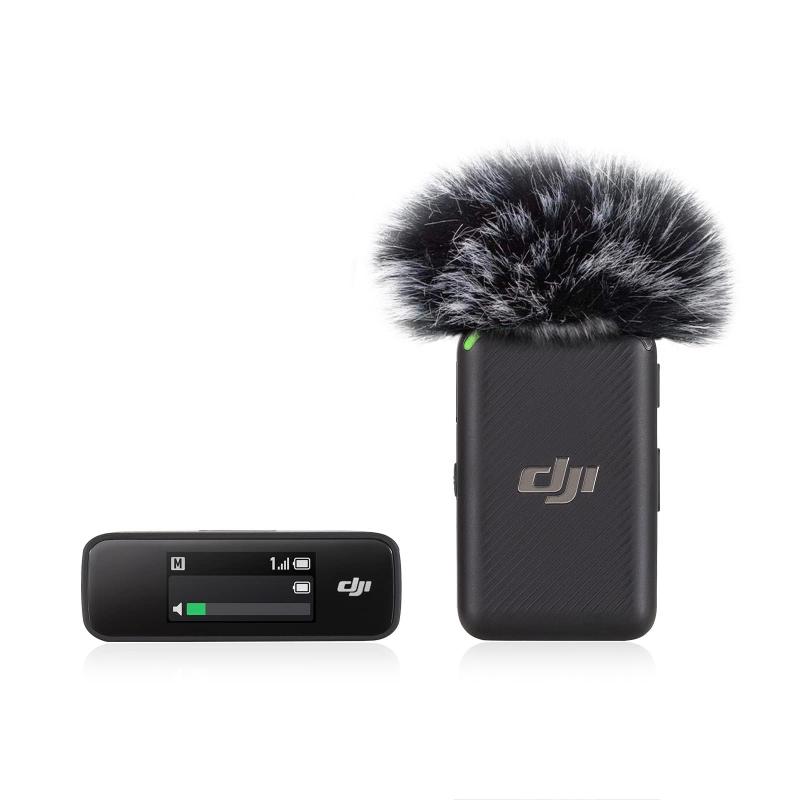 【中古】DJI Mic(トランスミッター×1 + レシーバー×1) ワイヤレスラベリアマイク 伝送距離250m 小型&超軽量 14時間の音声録音 パソコン/iPhone/カメラ用ワイヤレスマイク YouTube/Vlog/ライブ配信用|京都LaVIE店