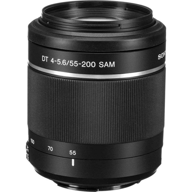 【中古】Sony 55-200mm f/4-5.6 SAM DT望遠ズームレンズ Sony Alpha デジタル一眼レフカメラ用