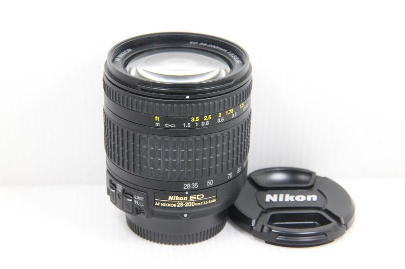 【中古】Nikon AF水晶体 AF 28-200粍 F3.5-5.6G 黒いこと