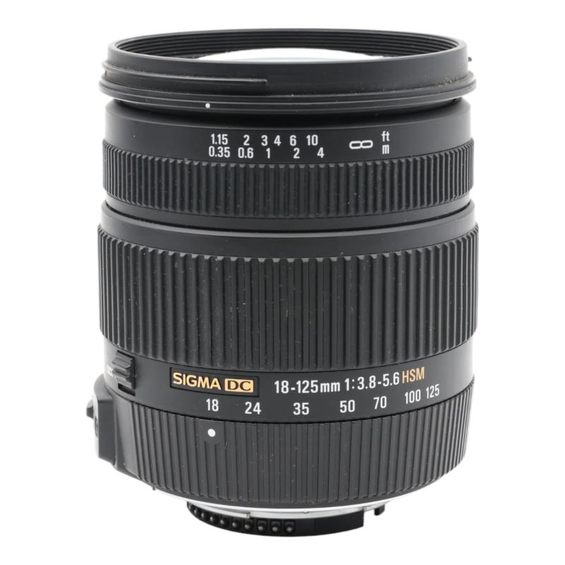【中古】シグマ 18-125粍 F3.8-5.6 DC os HSM ニコン用 18-125粍 F3.8-5.6 DC os HSM NA その他-家電