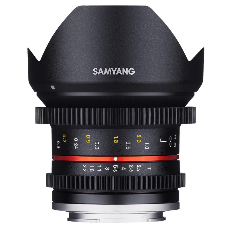 【中古】SAMYANG 単興味の中心広角水晶体 12粍 T2.2 キヤノン EOS M用 APS-C用