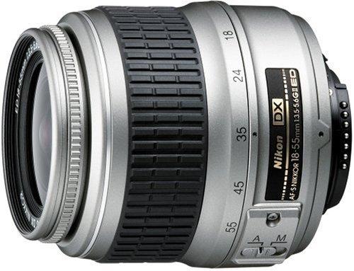 【中古】Nikon AF-S DX ズームニッコール ED 18-55粍 F3.5-5.6 G II しろがね色 デジタル専用