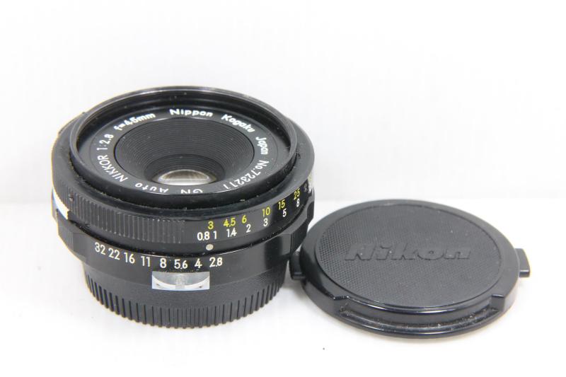 【中古】Nikon MF水晶体 GN Auto 45粍 F2.8 ホットケーキ